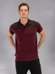 Поло длинное мужское Joma Winner Ii 101282.672 L Бордовое с черным (9998415545111) - изображение 2