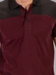 Поло длинное мужское Joma Winner Ii 101282.672 L Бордовое с черным (9998415545111) - изображение 4
