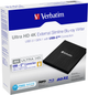 Оптичний привід Verbatim Ultra HD 4K External Slimline Blu-ray Writer USB 3.2 Gen1 Type-C Black (43888) - зображення 4