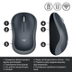 Mysz Logitech M185 Wireless szara (910-002238/910-002235) - obraz 2