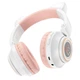 Бездротові Bluetooth навушники Borofone BO18 "Котячі вушка" LED MP3 White - изображение 5
