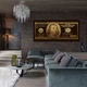 Мотиваційна Картина на полотні 100$ Gold, KOS Декор Арт Настінна панель 70х140 см (ca10031d) - зображення 3