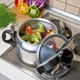 Скороварка з нержавіючої сталі Bohmann 26 см, 9 л (BH-3509) - зображення 7