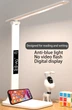 Настільна лампа LCD 868 LED 7 Вт з годинником термометром підставкою для телефона 3 режими - изображение 5