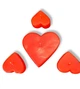 Набор свечей в форме сердца 3 шт Premium Heart Красные - изображение 5
