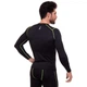 Спортивная компрессионная футболка мужская Zelart Lidong Fit 500 размер M (165-170 см) Black-Green - изображение 4