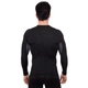 Спортивная компрессионная футболка мужская Zelart Lidong Fit 501-2 размер S (150-160 см) Black-Grey - изображение 6