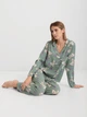 Пижама (рубашка + штаны) женская из вискозы Trendyol THMAW21PT0048 42 Multi Color (8682581247429) - изображение 7