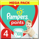 Pieluchomajtki Pampers Pants Rozmiar 4 (9-15 kg) 108 szt. (8006540069448) - obraz 1