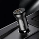 Автомобильное зарядное устройство Hoco NZ5 30W + QC3.0 (быстрая зарядка, USB + Type-C, в прикуриватель) - Черный - изображение 6