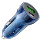 Автомобильное зарядное устройство с быстрой зарядкой HOCO Z47A |1USB/1Type-C, QC/PD, 30W/3A| blue - изображение 3
