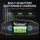Портативная колонка BKK B100 Bluetooth с микрофоном Черная, портативная колонка с радио, AUX, micro USB, USB - изображение 9