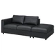 Диван 3-місний IKEA VIMLE Grann/Bomstad чорний (293.066.65) - зображення 1