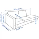 Диван 3-місний IKEA VIMLE Grann/Bomstad чорний (293.066.65) - зображення 8