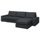 Диван 4-місний IKEA KIVIK з шезлонгом Tresund антрацит (794.943.86) - изображение 1