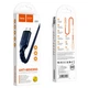 Кабель HOCO X59 USB to Micro 2.4A, 1m, nylon, TPE connectors, Blue - изображение 4