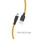 Кабель Hoco X21 Plus Silicone MicroUSB 1м. black/orange - изображение 2