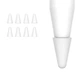 Силиконовый защитный чехол для наконечника стилуса Apple Pencil 1-2 поколение White 8 шт. - изображение 1