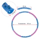 Обруч для похудения 103 см 1,5 кг массажный разборной Хула Хуп Hula Hoop DOUBLE GRACE MAGNETIC JS-6008 - изображение 2