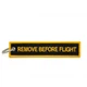 Брелок Remove Before Flight Черно-желтый - изображение 1