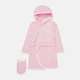 Детский махровый халат + пояс + рукавичка для девочки Бемби KP256 128-134 см Розовый (05256001480.300) - изображение 1