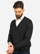 Kardigan męski elegancki Vela Blu V22936-891 2XL Ciemnoszary (2000381033077) - obraz 2