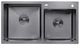 Кухонная мойка KRONER (KRP) PVD Schwarze-7843ZHM D3.0-1.0T215 + сушка для посуды - изображение 2