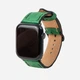Ремінець Kartell для Apple Watch зі шкіри страуса 38/40/41 мм S/M з фолікулами Зелений - зображення 2