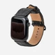 Ремінець Kartell для Apple Watch зі шкіри страуса 38/40/41 мм M/L з фолікулами Чорний - зображення 2