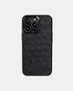Чохол Kartell із чорної шкіри страуса з фолікулами для iPhone 13 Pro - зображення 1