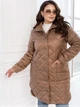 Стьобана куртка середньої довжини ST-Style 62430 50-52 Капучино - зображення 1