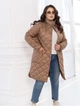 Стьобана куртка середньої довжини ST-Style 62430 50-52 Капучино - зображення 2