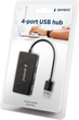 USB Hub Gembird 4 porty USB 2.0 (UHB-U2P4-04) - obraz 3