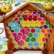 Деревянный пазл-вкладыш "Веселые пчелки" Ubumblebees (ПСД165) PSD165 сортер-тетрис - изображение 2