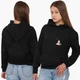 Худи женский парный Динозаврики (8921-3956) XL Черный - изображение 1