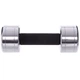 Стальная гантель U-Power Chrome 1х4 кг Silver Black (U17011) - изображение 2