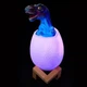 Детский ночник Динозавр SUNROZ Dino-Egg на подставке, аккумуляторный, 16 цветов свечения, светильник игрушка с пультом - изображение 9