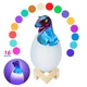 Детский ночник Динозавр SUNROZ Dino-Egg на подставке, аккумуляторный, 16 цветов свечения, светильник игрушка с пультом - изображение 10