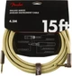Кабель інструментальний FENDER CABLE DELUXE SERIES 15' ANGLED TWEED (228454) - зображення 1