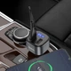 Автомобильное зарядное устройство с FM-модулятором Hoco E67 Fighter QC3.0 car BT FM transmitter Black (6931474762122) - изображение 8