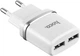 Сетевое зарядное устройство Hoco C12 Smart dual USB (Micro cable) charger set White (6957531047773) - изображение 2