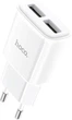 Сетевое зарядное устройство Hoco C88A Star round dual port charger White (6931474749499) - изображение 3