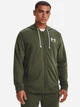 Толстовка на флисе, на молнии мужская Under Armour Rival Terry Lc Fz-grn 1370409-390 S Оливковая (196040087047) - изображение 1
