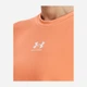 Свитшот женский Under Armour Rival Terry Crew-org 1369856-868 XS Оранжевый с принтом (196040101910) - изображение 4