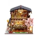 Румбокс HONGDA M2011Z Sakura Sushi House, DIY мініатюрний будиночок японського ресторану з LED-підсвіткою, музичним модулем та захистом від пилу - зображення 3