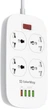 Сітковий фільтр підовжувач ColorWay CW-CHU44QW 4xUSB 4/1.8m Quick Charge 3.0. White - зображення 2
