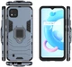 Чохол Iron Ring для Realme C11 2021 бампер протиударний з підставкою Dark-Blue - зображення 5