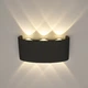 Світильник світлодіодний, бра LUMINARIA LINZA SIX 6W R-170-3000K-BLACK-220-IP54 - изображение 7