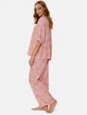 Піжама жіноча Pretty You London Printed Studio Long 20/3XL Рожевий (5056372013327) - зображення 2