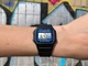 Чоловічий наручний годинник з каучуковим ремінцем Casio F-105W-1AWYEF Чорний з синім - зображення 8